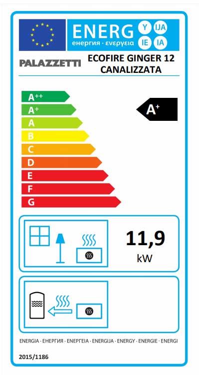 Pellet Stove Palazzetti Ecofire Ginger 12 Air from Bio Energy in Cyprus